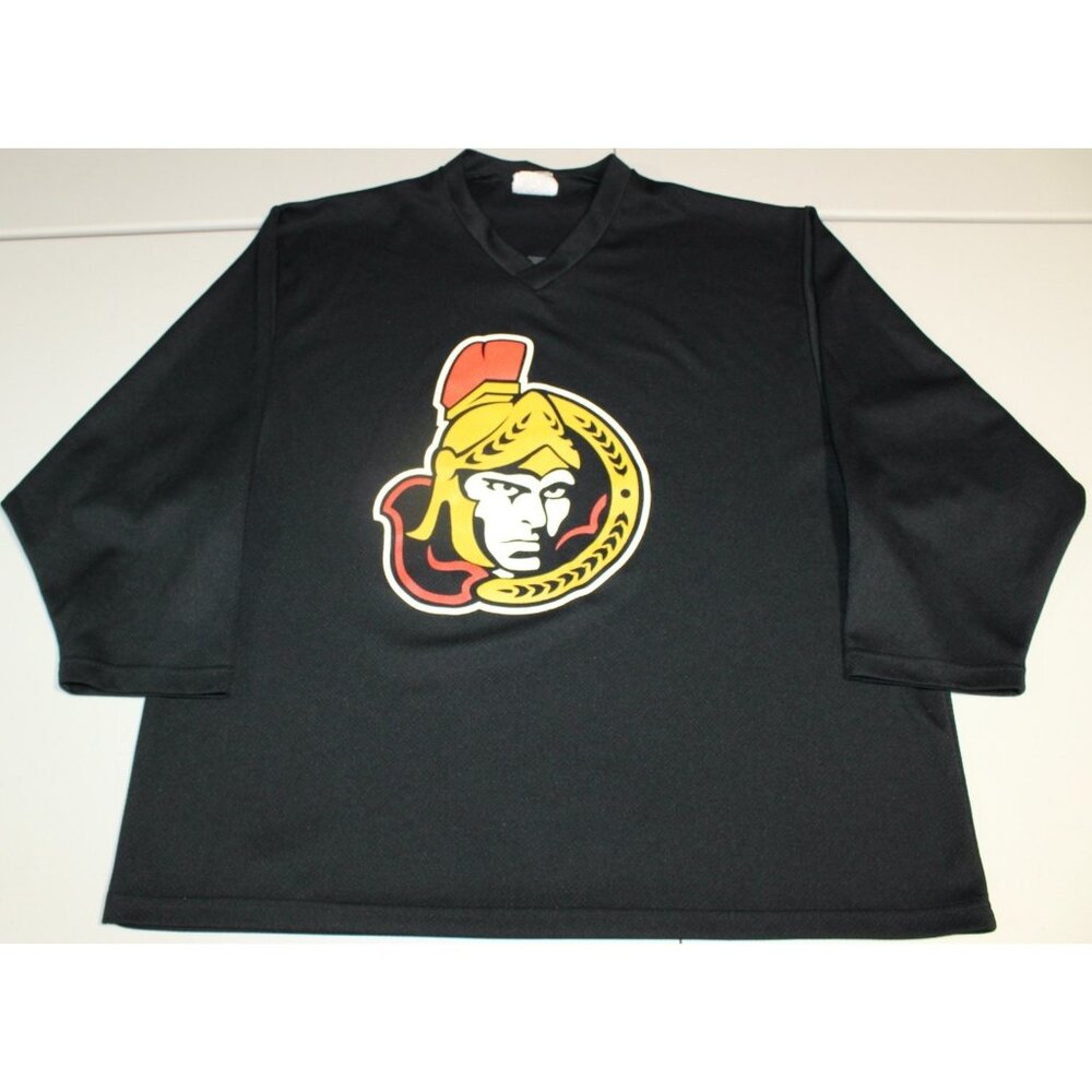 NHL Hockey Vintage Ottawa Senators Jersey Adult Large Black Monsport